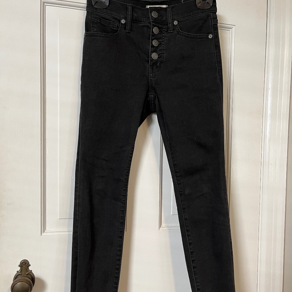 Madewell 9" Mid-Rise Skinny Jeans - 25 Petite, Raw Hem